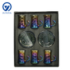 Modern Black Tea Mug Set Featuring Distinctive Glass Design