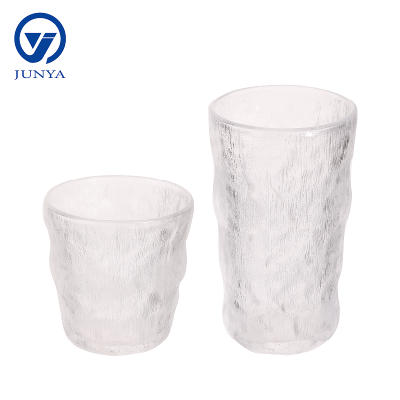 Glass Mug With Iceberg Pattern