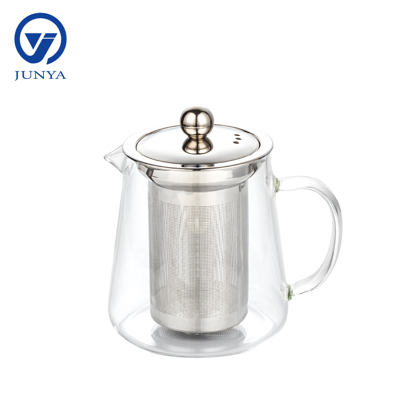 High-Borosilicate Glass Kettle with Stainless Steel Filter
