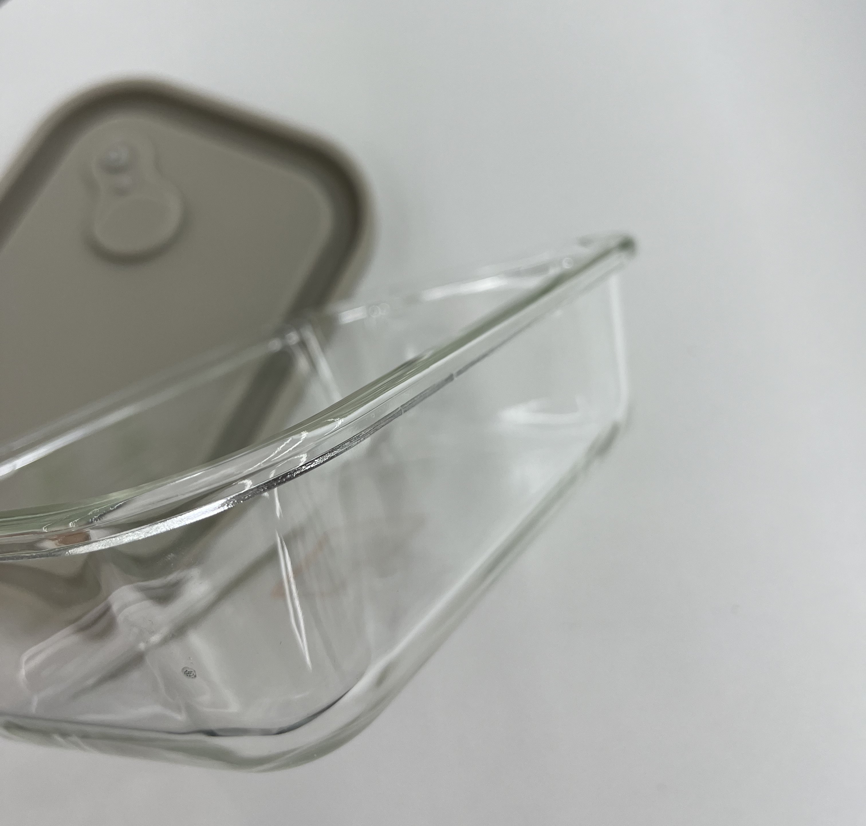 Rectangle Glass Food Container with Silicon Lid