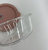 Round Glass Food Container with Silicon Lid