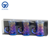 Modern Black Tea Mug Set Featuring Distinctive Glass Design