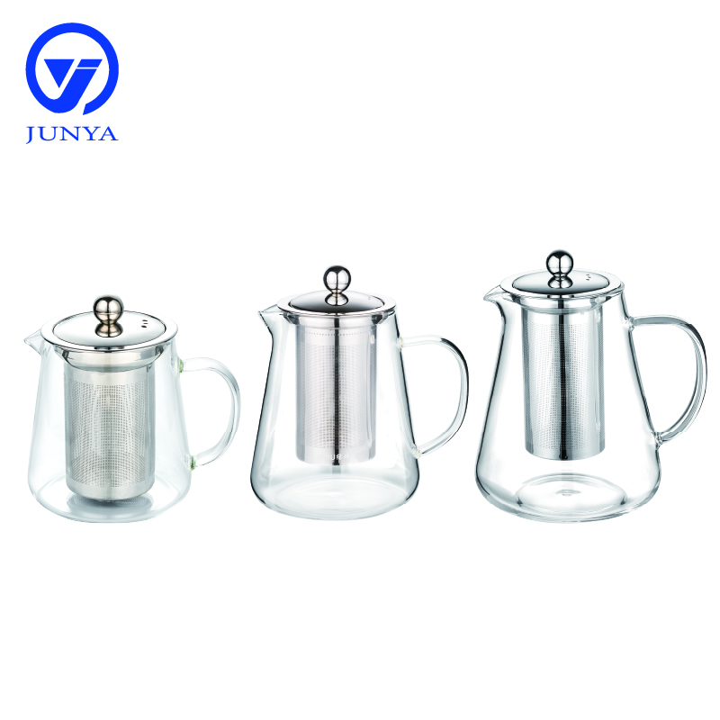 High-Borosilicate Glass Kettle with Stainless Steel Filter