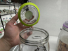 Glass Jar Square Shape with Steel Wire Buckle