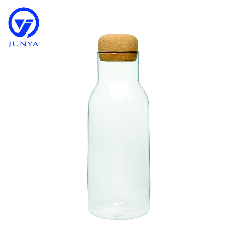 High-Borosilicate Glass Storage Jar with Bamboo Wood Bung