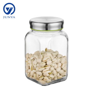 Glass Storage Jar with Stainless Steel Lid