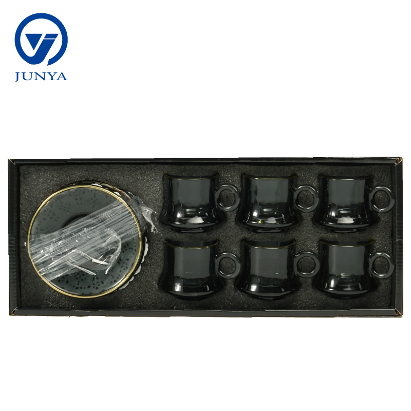 Delicate Glass Black Tea Mug Gift Set