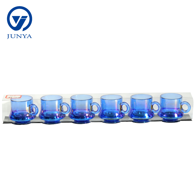 Elegant Glass Black Tea Mug Gift Set