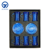 Modern Black Tea Mug Set Featuring Distinctive Glass Design