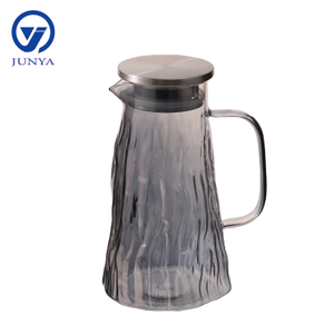 High-Borosilicate Glass Tree Pattern Water Jug with Electroplating