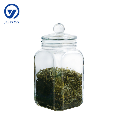 Glass Tea Leaf Storage Jar