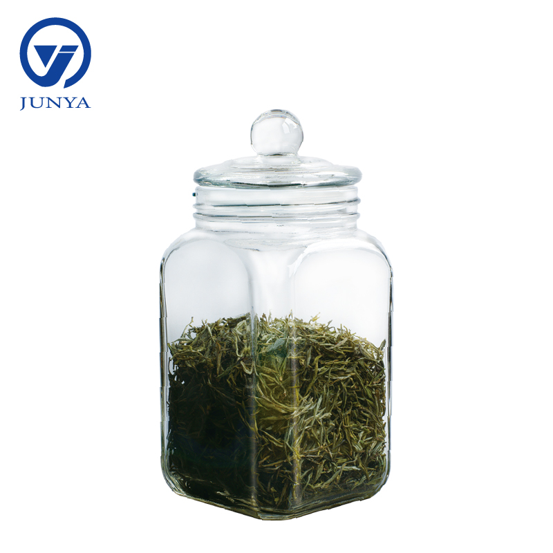 Glass Tea Leaf Storage Jar