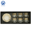 Delicate Glass Black Tea Mug Gift Set with Unique Design Pattern