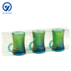 Modern Black Tea Mug Set Featuring Distinctive Glass Design