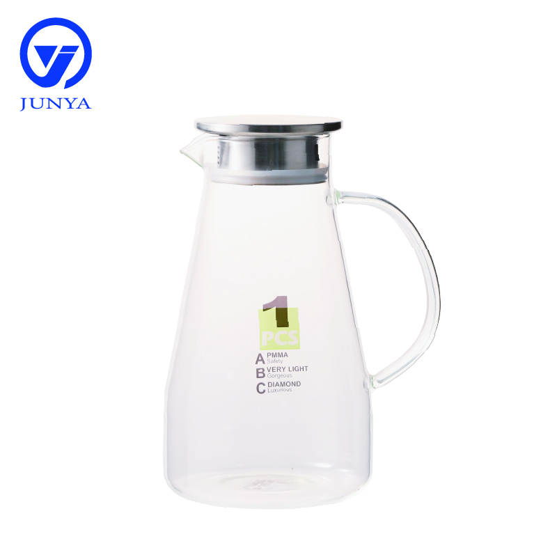 High-Borosilicate Glass Water&Tea Jug with Stainless Steel Lid