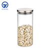 Glass Storage Jar with Stainless Steel Lid