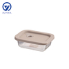 Rectangle Glass Food Container with Silicon Lid