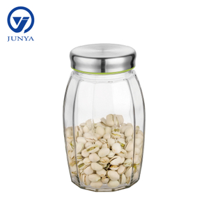 Glass Storage Jar with Stainless Steel Lid