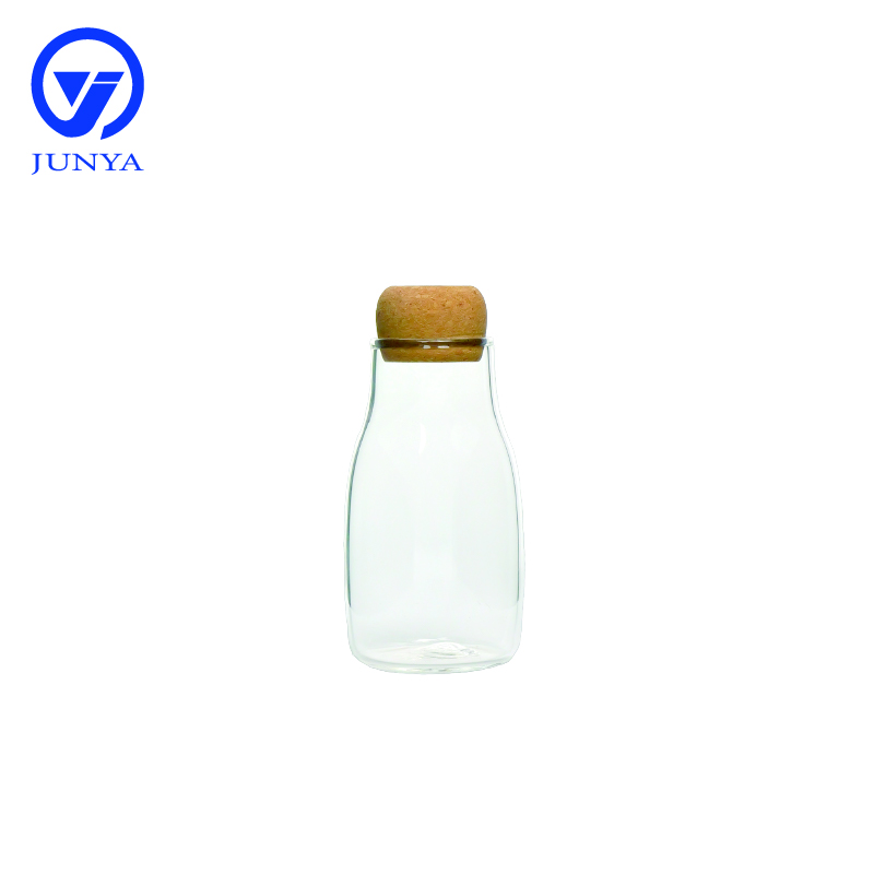 High-Borosilicate Glass Storage Jar with Bamboo Wood Bung