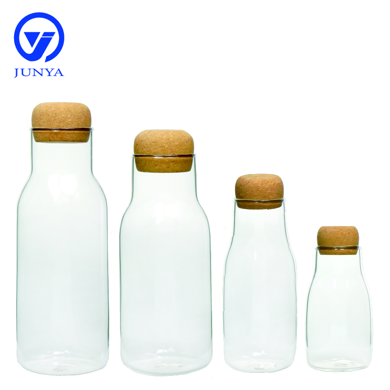 High-Borosilicate Glass Storage Jar with Bamboo Wood Bung