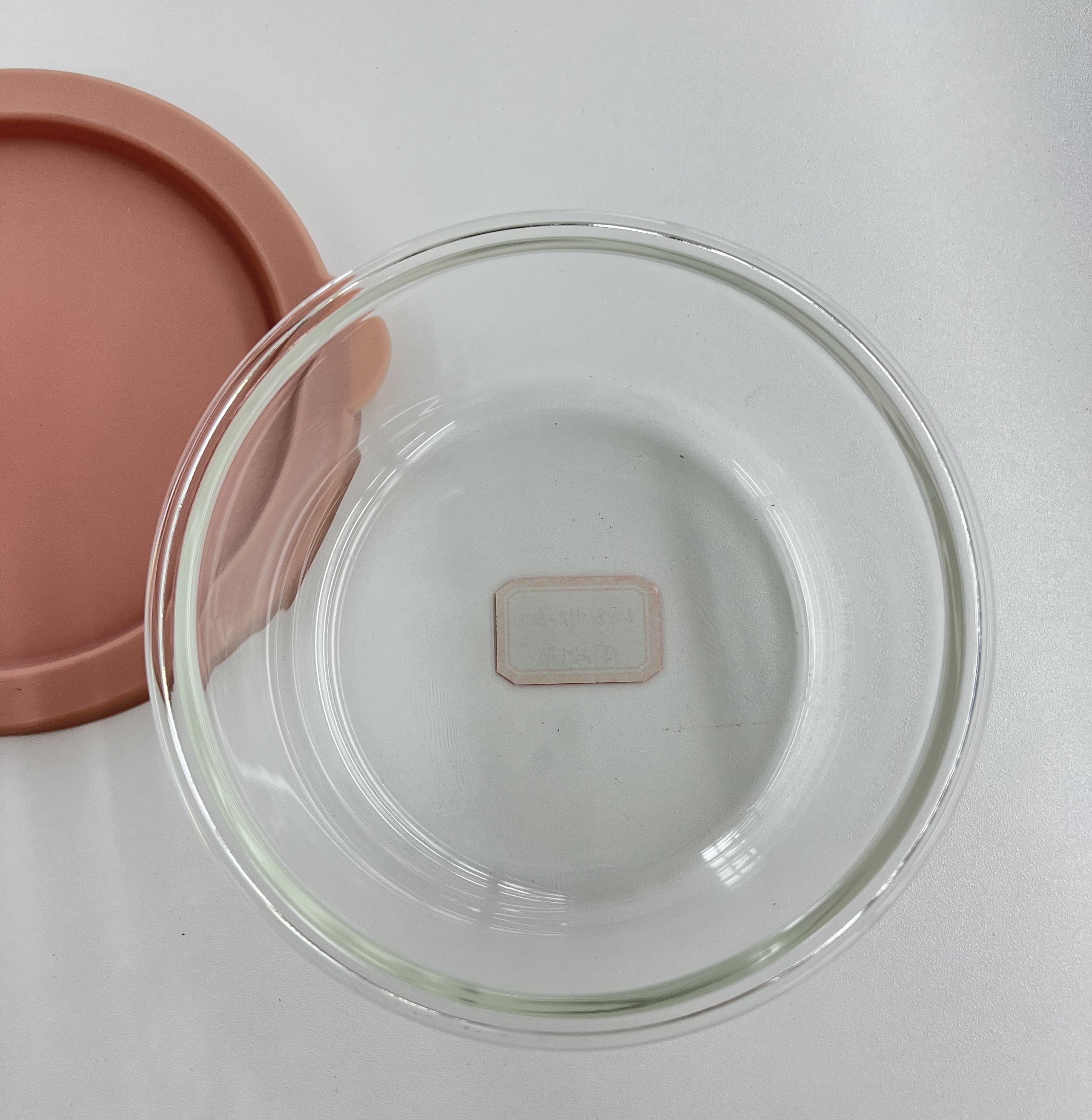Round Glass Food Container with Silicon Lid