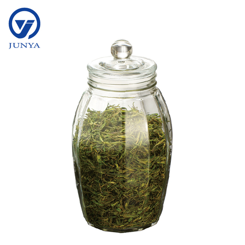 Glass Tea Leaf Storage Jar