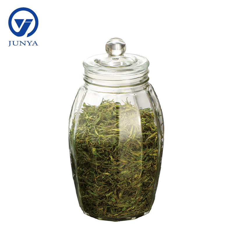Glass Tea Leaf Storage Jar