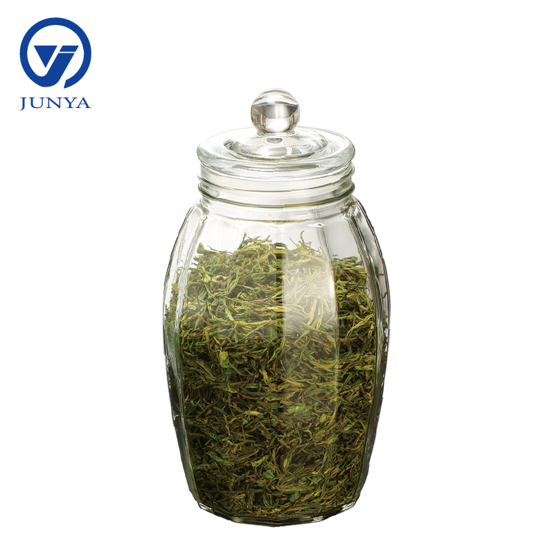 Glass Tea Leaf Storage Jar