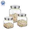 Glass Storage Jar with Stainless Steel Lid