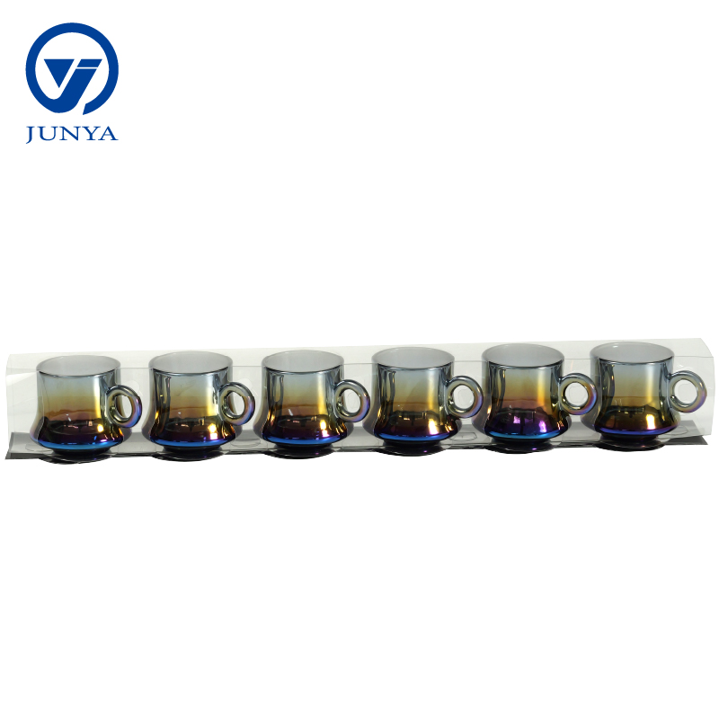 Elegant Glass Black Tea Mug Gift Set