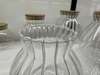 High-Borosilicate Glass Storage Jar with Bamboo Wood Lid Gourd Shape