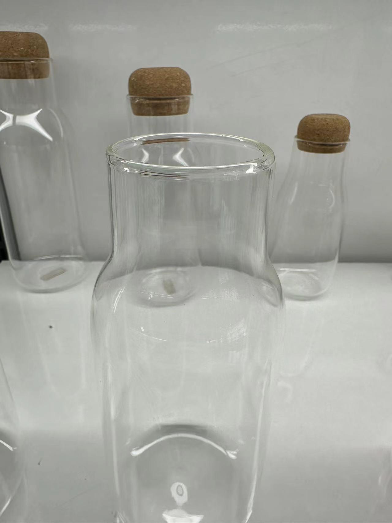 High-Borosilicate Glass Storage Jar with Bamboo Wood Bung