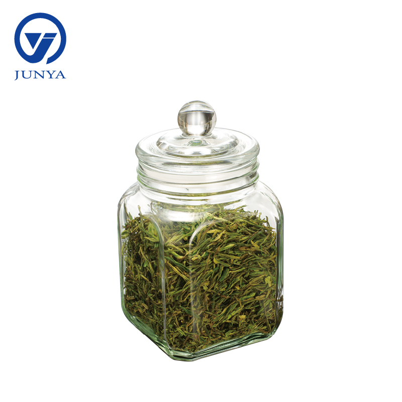 Glass Tea Leaf Storage Jar