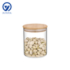 High-Borosilicate Glass Storage Jar with Bamboo Wood Lid