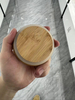 High-Borosilicate Glass Water Jug with Bamboo Wood Lid