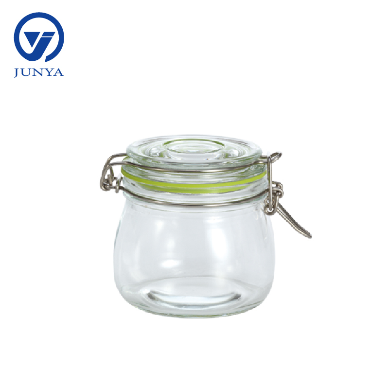 Glass Jar with Steel Wire Buckle