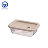 Rectangle Glass Food Container with Silicon Lid