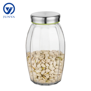 Glass Storage Jar with Stainless Steel Lid
