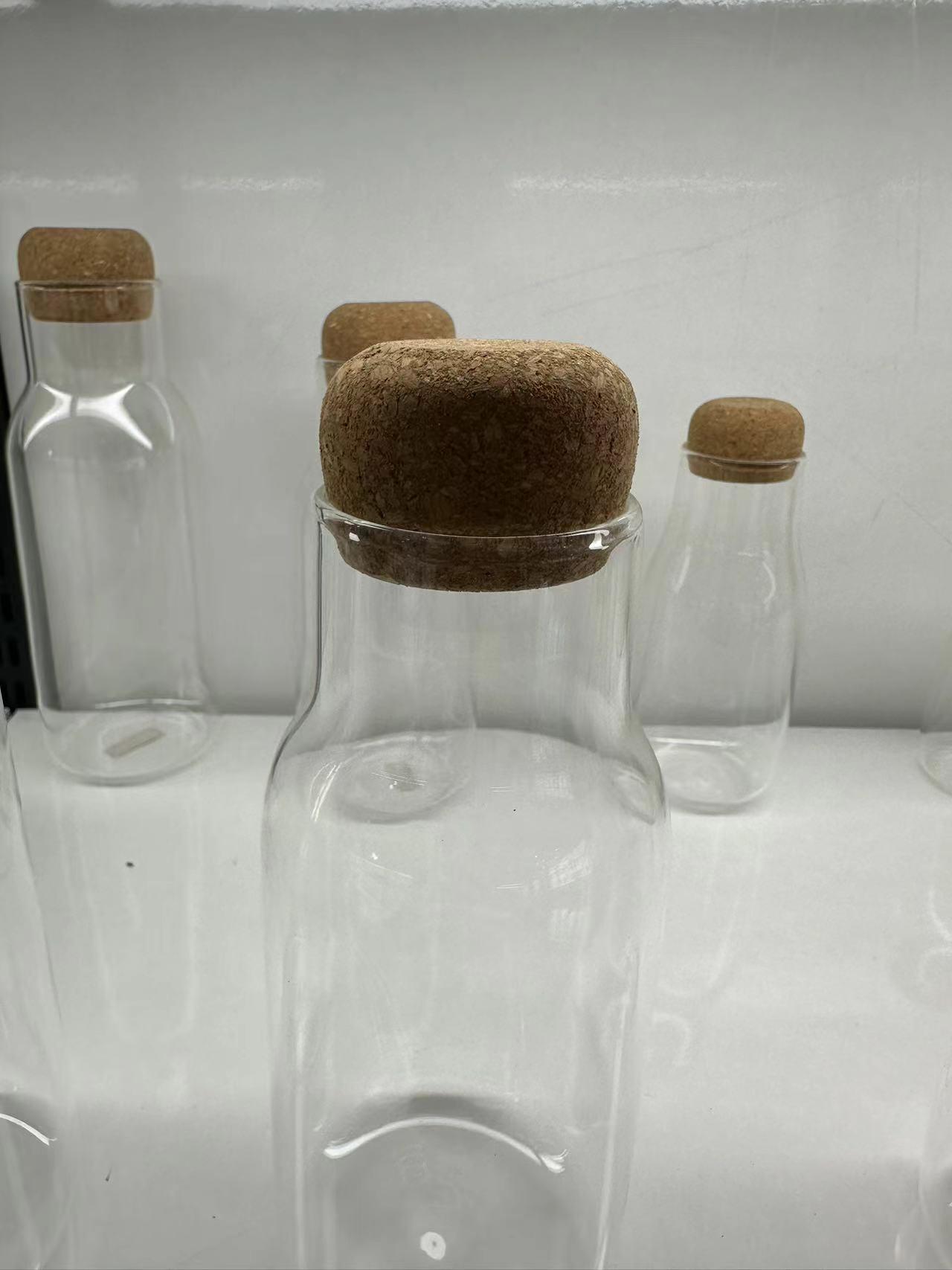 High-Borosilicate Glass Storage Jar with Bamboo Wood Bung