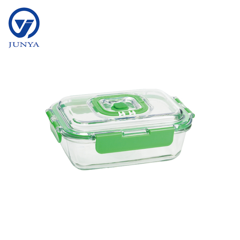High-Borosilicate Glass Food Container with Vacuum Lids