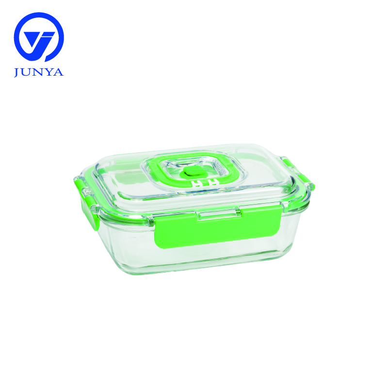 High-Borosilicate Glass Food Container with Vacuum Lids