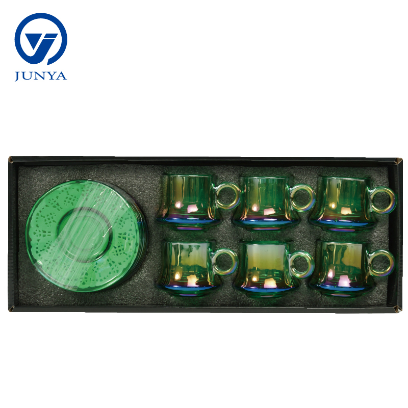 Delicate Glass Black Tea Mug Gift Set