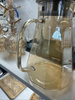 High-Borosilicate Glass Diamond Pattern Water Jug with Electroplating