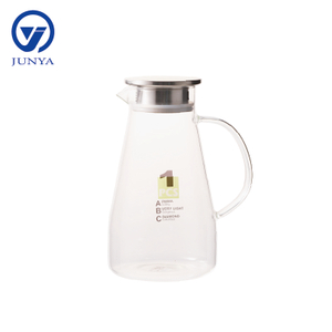 High-Borosilicate Glass Water&Tea Jug with Stainless Steel Lid