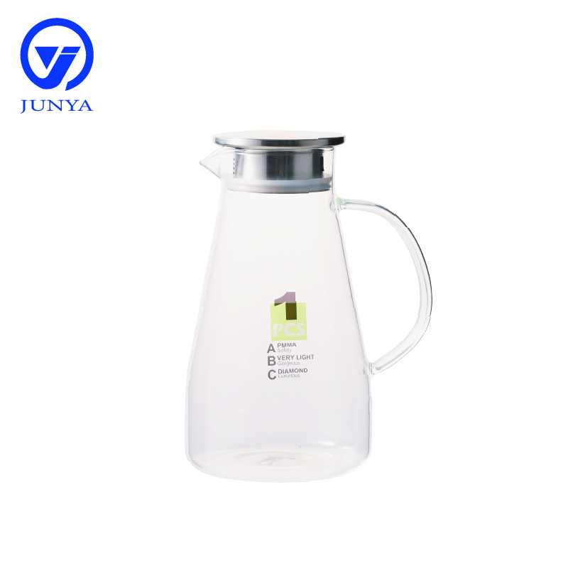 High-Borosilicate Glass Water&Tea Jug with Stainless Steel Lid