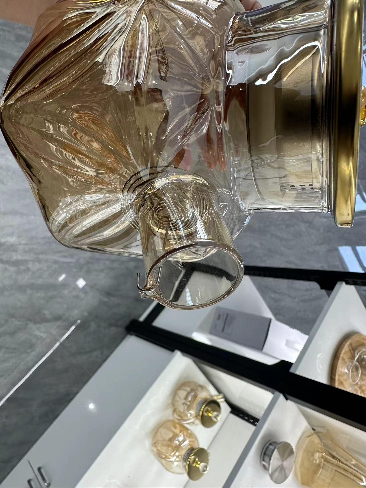 High-Borosilicate Glass Water&Tea Jug with Electroplating