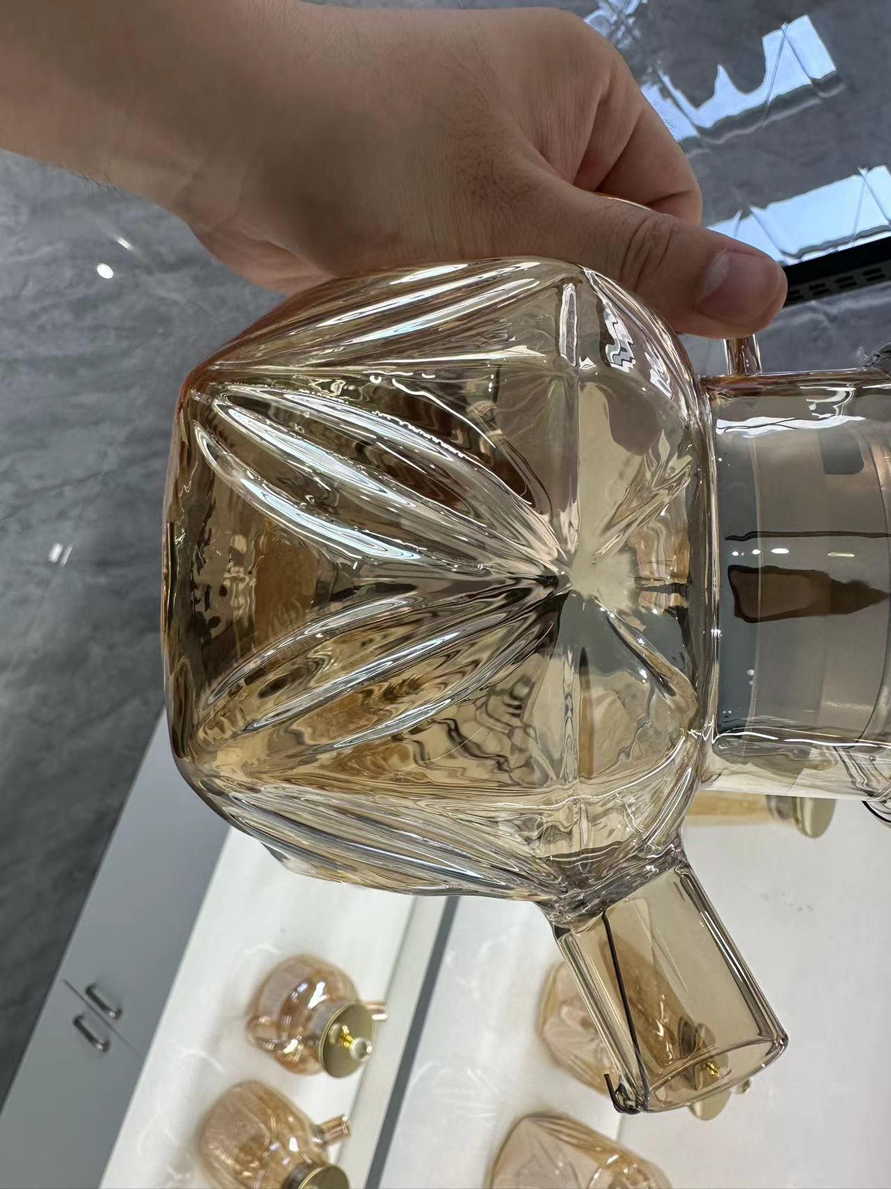 High-Borosilicate Glass Water&Tea Jug with Electroplating