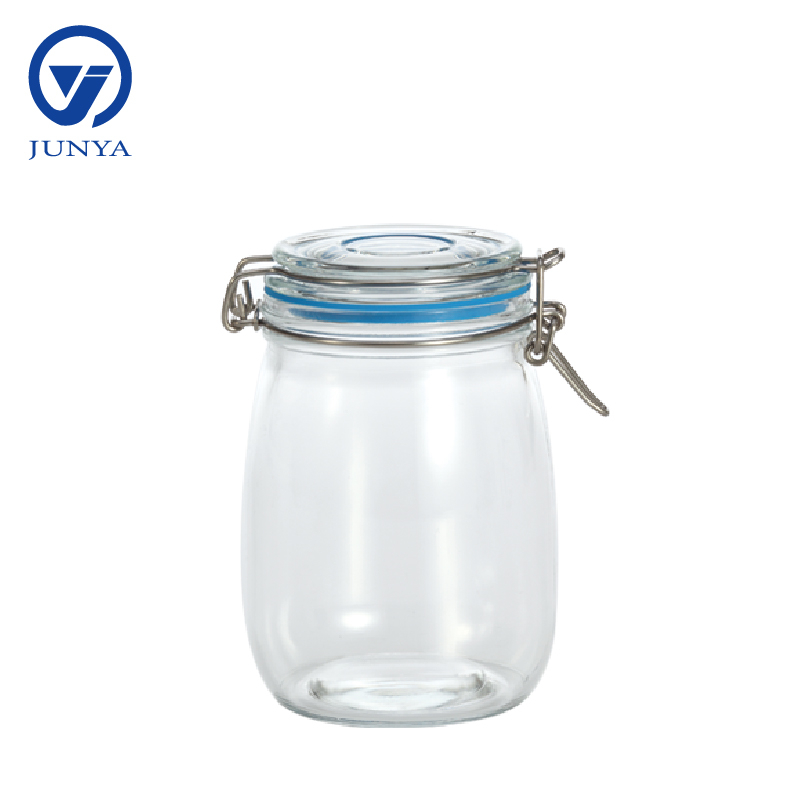 Glass Jar with Steel Wire Buckle