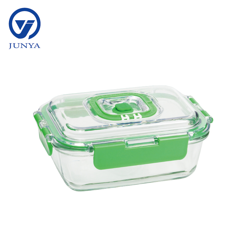 High-Borosilicate Glass Food Container with Vacuum Lids