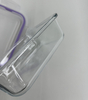 Rectangle Glass Food Container with Four Lock Plastic Lid